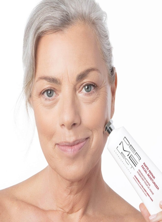Dermelect Rapid Repair Facial Moisturizer for Face Anti Aging Cream with Chamomile Azulene Collagen Avocado Oil Grape Seed, Hydrating for Sensitive Skin Dryness Dullness Fine Lines & Wrinkles 3.3 oz - Image 5